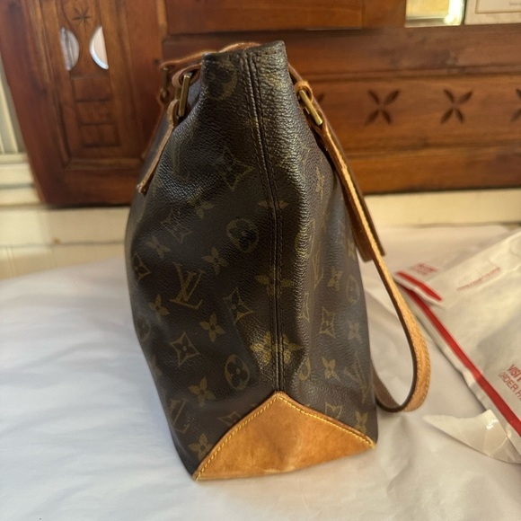 Louis Vuitton Cabas Piano Monogram Canvas Leather Shoulder Bag Authentic DU0072 - Picture 8 of 11